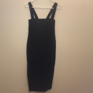 Black midi dress